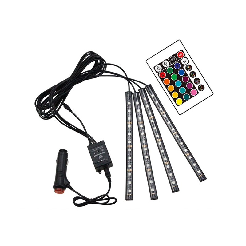 ELASTİK LED AYAK ALTI UZ. KUMANDALI SESE DUYARLI 7 RENK 12V KGN 4PRÇ 0