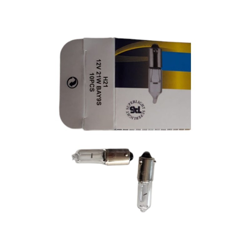 AMPÜL GÜNDÜZ FARI HALOGEN 12V H21 BAY9S SUPERLIGHT SL3327 SUPERLIGHT