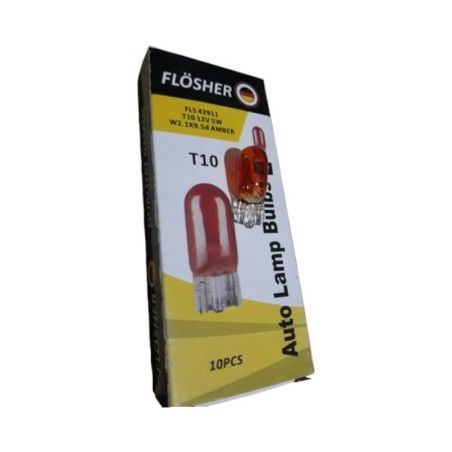 AMPÜL NORMAL DİPSİZ T10 12V 5W AMBER TURUNCU GERMANY FLÖSSER FLS 42911