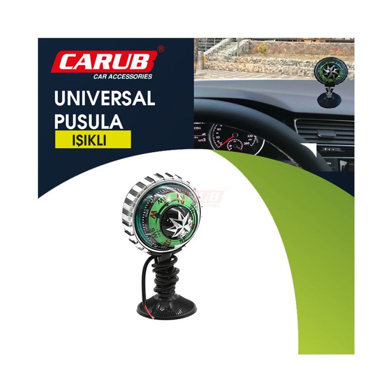 PUSULA VANTUZLU IŞIKLI BÜYÜK BOY YEŞİL 5201302 CARUB