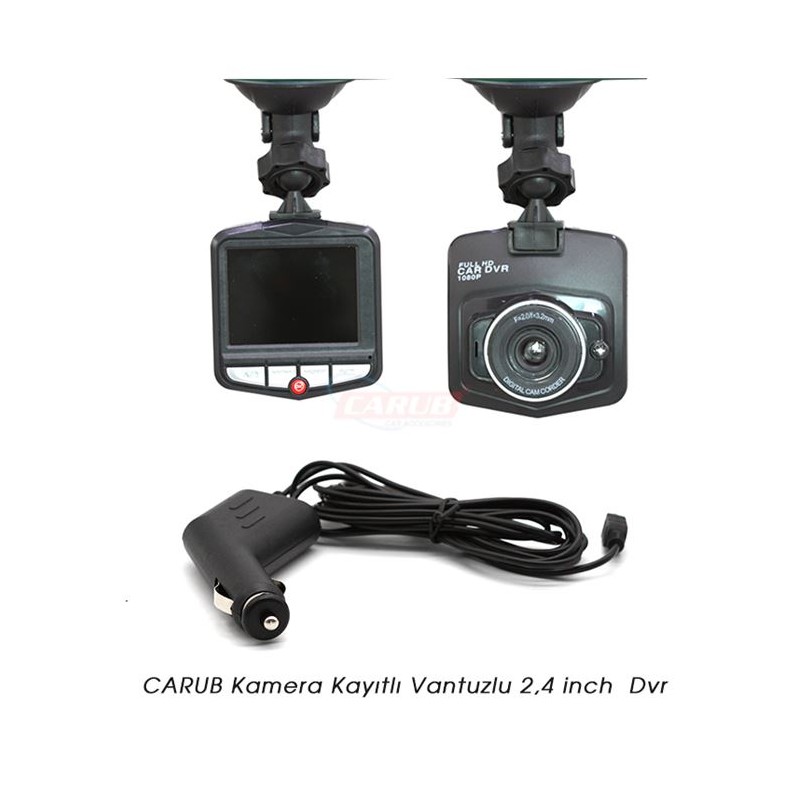 DVR KAYIT CİHAZI VANTUZLU ARAÇ İÇ-DIŞ 2.4 KAYITLI EKO 0015702 CARUB