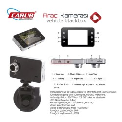 DVR KAYIT CİHAZI VANTUZLU ARAÇ İÇ-DIŞ 2.4 KAYITLI 0017018 CARUB