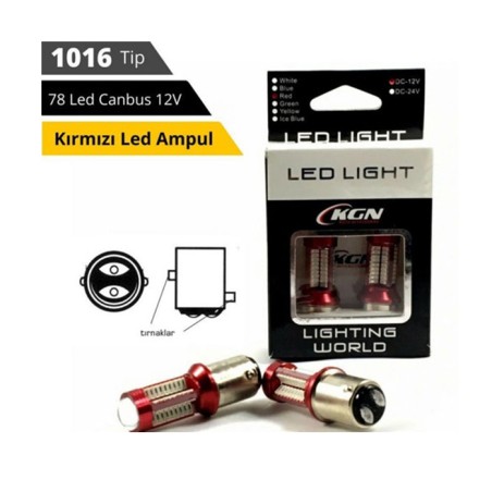 AMPÜL 1016 LED 12V KIRMIZI 4506019 KGN