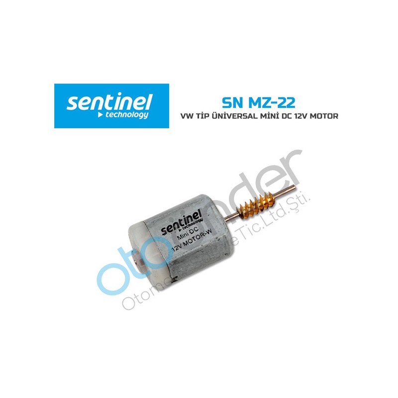 MİNİ MOTOR DC 12V VW TİP ÜNİVERSAL MOTOR-W SN MZ 22 SN-MZ-22 SENTİNEL