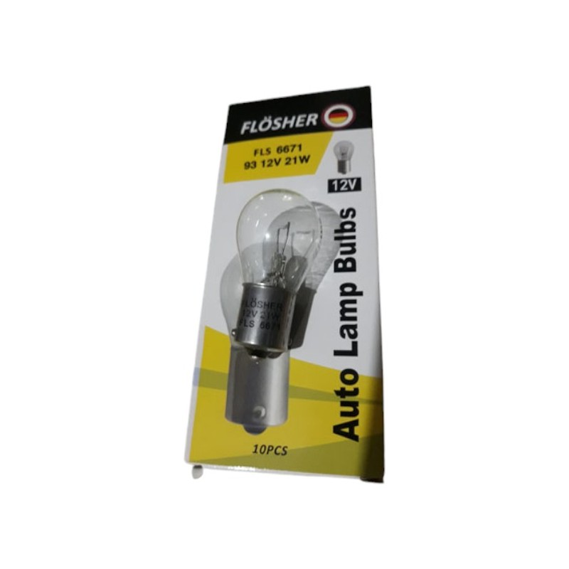AMPÜL NORMAL 12V 93 21W P21W FLÖSSER FLS 6671 FLS-6671 FLÖSHER