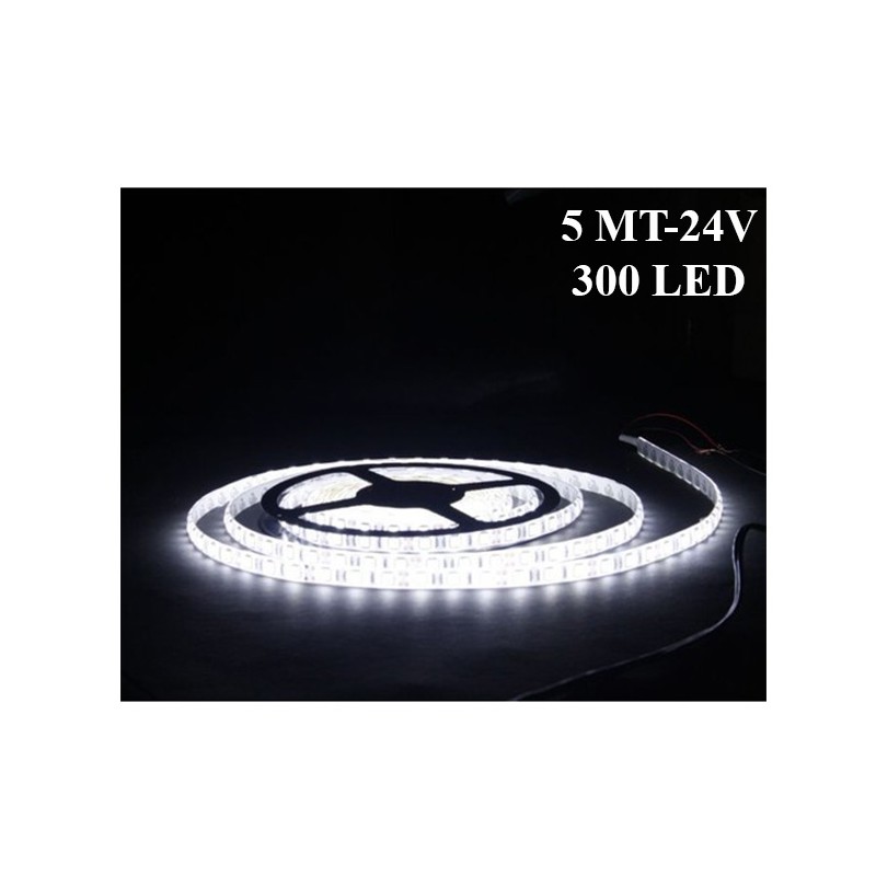 ELASTİK LED SİLİKONLU 5MT 300 LED BEYAZ 24V LR 178B 24 LR-178W-24V LEA