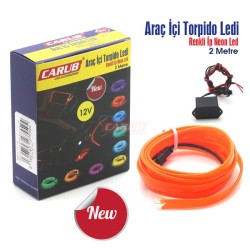 ELASTİK NEON KABLO 2MT SIKIŞTIRMALI 12V TURUNCU 4327559 CARUB