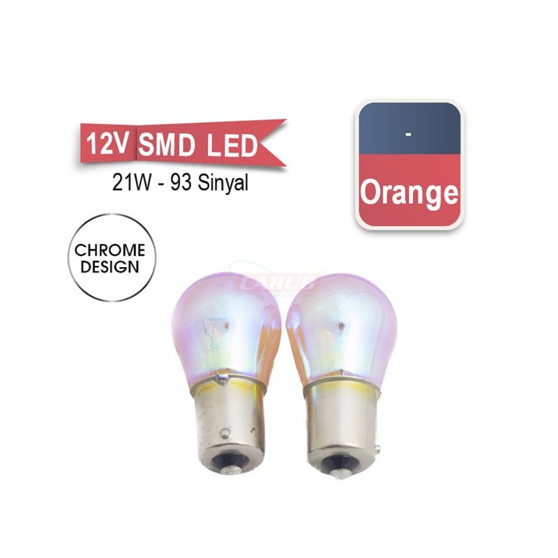 AMPÜL NORMAL DIADEM 12V 93 21W YAKIN TIRNAK AMBER TURUNCU 0403090 CARU