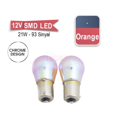 AMPÜL NORMAL DIADEM 12V 93 21W YAKIN TIRNAK AMBER TURUNCU 0403090 CARU