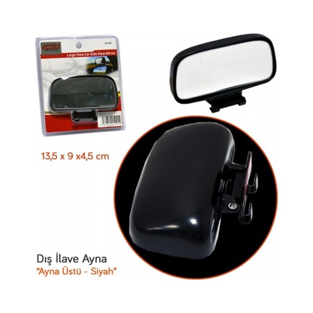 AYNA KÖR NOKTA EĞİTMEN AYNA ÜSTÜ İLAVE SİYAH 13x7x4CM 0225004 CARUB