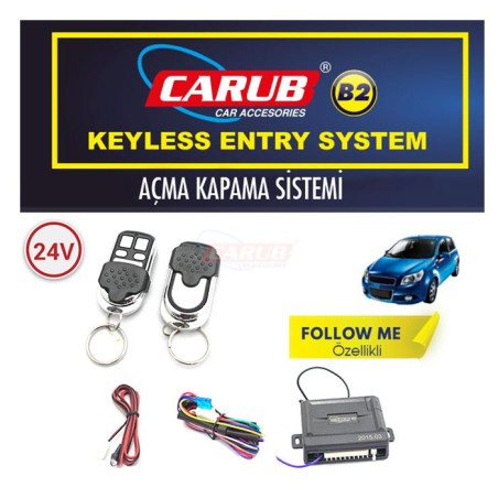AÇMA KAPAMA SİN. ÇIKIŞLI BAGAJ AÇMA FOLLOW ME 24V KROM KAPAKLI 4602120
