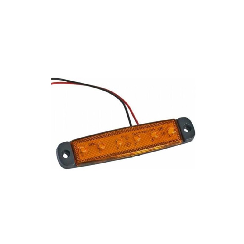 LED LAMBA PARMAK 6 LED İNCE SARI 12-24V FT 322S FT-322S FT AUTO