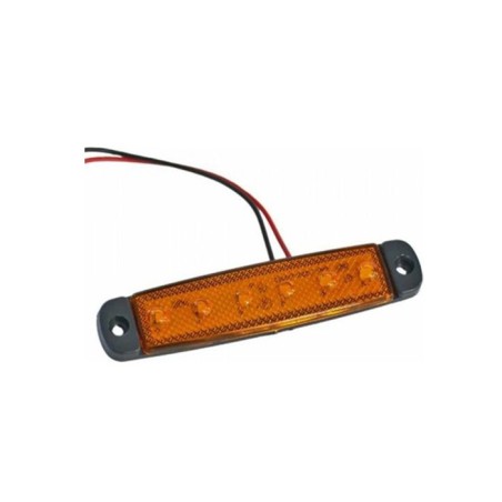 LED LAMBA PARMAK 6 LED İNCE SARI 12-24V FT 322S FT-322S FT AUTO