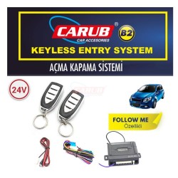 AÇMA KAPAMA SİN. ÇIKIŞLI BAGAJ AÇMA FOLLOW ME 24V KROM SİYAH 4602114 C