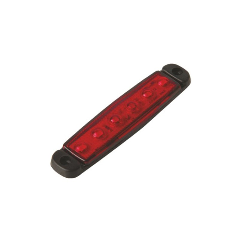 LED LAMBA PARMAK 6 LED İNCE KIRMIZI 12-24V FT 322K FT-322K FT AUTO