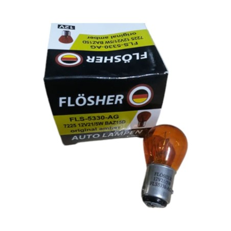 AMPÜL NORMAL 12V 1016 21/5W YAKIN TIRNAK AMBER TUTUNCU ORJİNAL CAM FLS