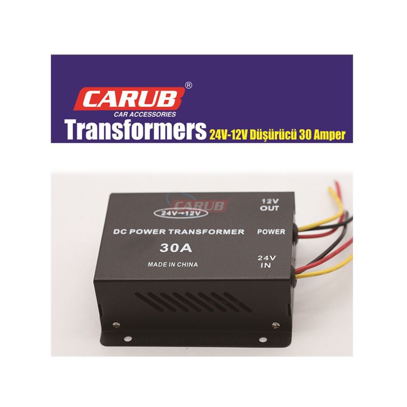 CONVERTER DÖNÜŞTÜRÜCÜ DÜŞÜRÜCÜ 24V-12V 30A 4621745 CARUB