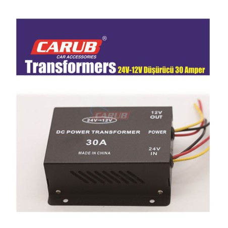 CONVERTER DÖNÜŞTÜRÜCÜ DÜŞÜRÜCÜ 24V-12V 30A 4621745 CARUB