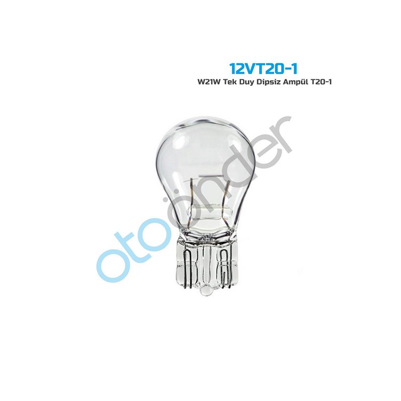 AMPÜL NORMAL DİPSİZ T20 12V 21W TEK DUY SENTİNEL 12VT20 1 12VT20-1 SEN