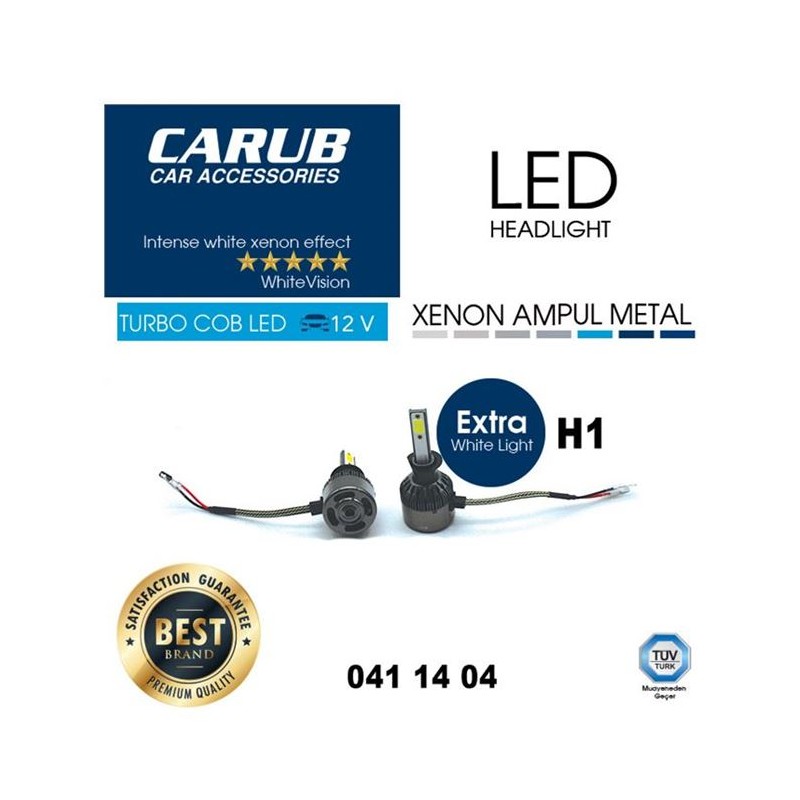 XENON LED TURBO C.O.B FANLI CARUB H1 0411404 CARUB