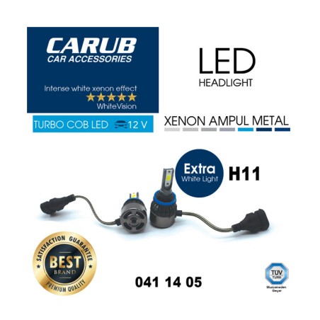 XENON LED TURBO C.O.B FANLI CARUB H11 0411405 CARUB