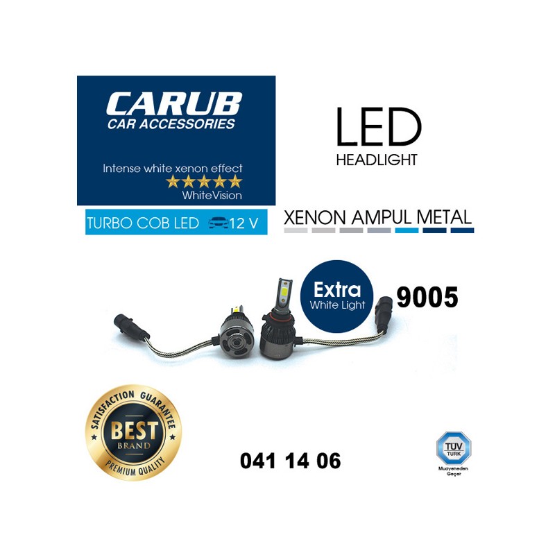 XENON LED TURBO C.O.B FANLI CARUB 9005 0411406 CARUB