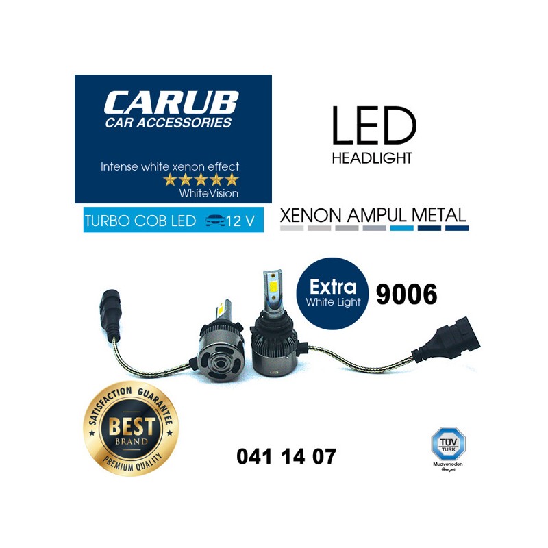 XENON LED TURBO C.O.B FANLI CARUB 9006 0411407 CARUB