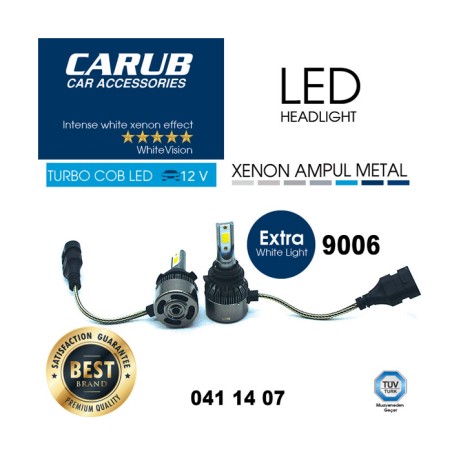 XENON LED TURBO C.O.B FANLI CARUB 9006 0411407 CARUB