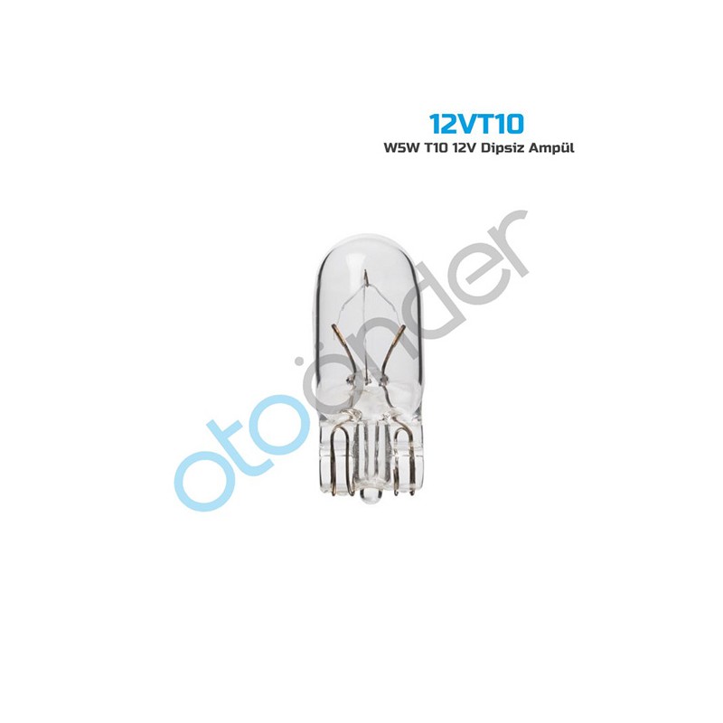 AMPÜL NORMAL DİPSİZ T10 12V 5W SENTİNEL 12VT10 SENTİNEL