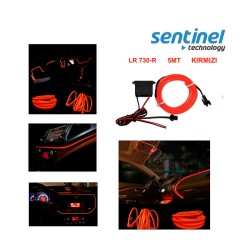 ELASTİK NEON KABLO 5MT SIKIŞTIRMALI 12V KIRMIZI LR 728 5MT R LR-730-5M