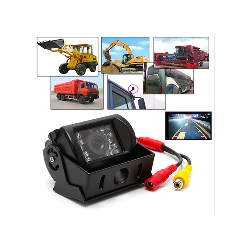 GERİ GÖRÜŞ KAMERASI KARE 18 LED GECE GÖRÜŞLÜ AĞIR VASITA 12V-24V 02030