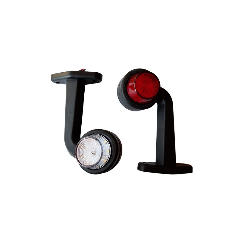 LAMBA TAKOZ BOYNUZ TİP BÜYÜK 18 LED WAS MODEL KIRMIZI-BEYAZ 12-24V FT