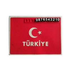 KAYDIRMAZ PED TORPİDO ÜSTÜ SİLİKONLU NUMARATÖRLÜ TÜRKİYE PED03 YERLİ