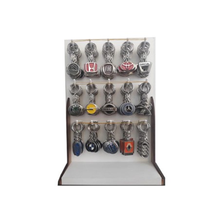 ANAHTARLIK STANDI METAL ARABA LOGO 180 ADET ASAM YERLİ