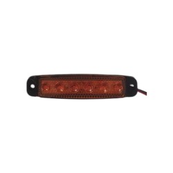 LEDLİ LAMBA PARMAK 9 LED KOMPLE ŞEFFAF İNCE TİP SARI 12V (PARLAK) 100X