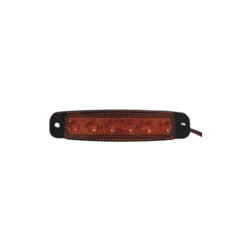 LEDLİ LAMBA PARMAK 9 LED KOMPLE ŞEFFAF İNCE TİP SARI 12V (PARLAK) 100X