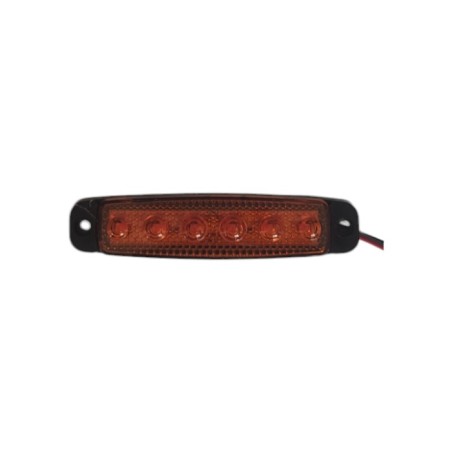 LEDLİ LAMBA PARMAK 9 LED KOMPLE ŞEFFAF İNCE TİP SARI 12V (PARLAK) 100X