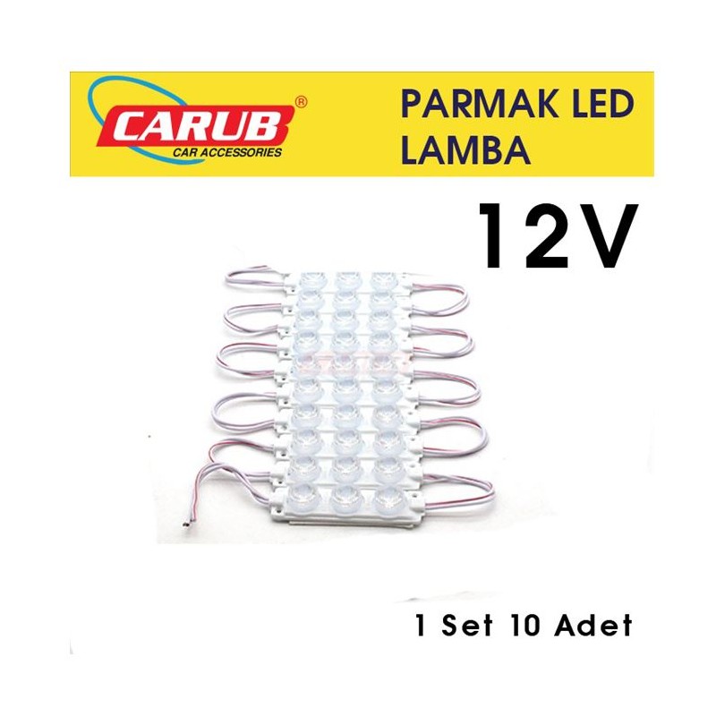 LED LAMBA MODÜL TİP 3 LEDLİ MERCEK CAMLI SOFT BEYAZ 12V 0409928 CARUB