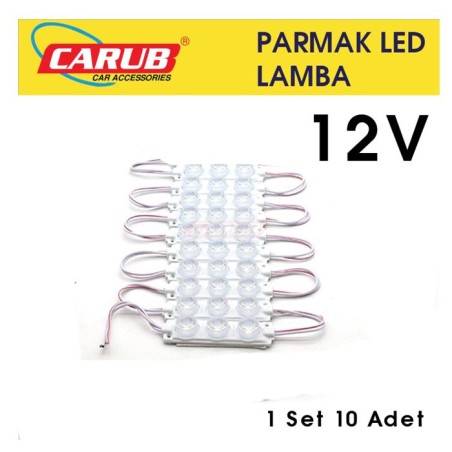 LED LAMBA MODÜL TİP 3 LEDLİ MERCEK CAMLI SOFT BEYAZ 12V 0409928 CARUB