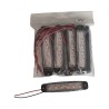 LED LAMBA PARMAK 6 LED İNCE MERCEKLİ BEYAZ CAM SARI LED 12V (PARLAK) 9