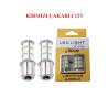 AMPÜL 93 LED 12V 18 LED (5050 LED)ÇAKARLI KIRMIZI 4508084 KGN