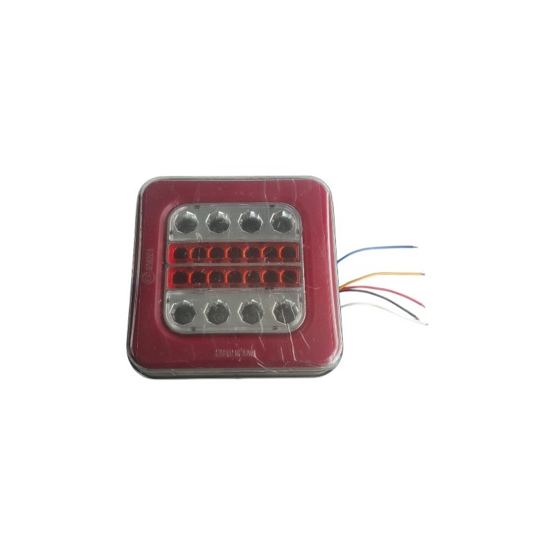 STOP LAMBASI LEDLİ NEON KARE HAMBURGER 4 FONK. 12-24V TAS104 TAS