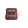 STOP LAMBASI LEDLİ NEON KARE HAMBURGER 4 FONK. 12-24V TAS104 TAS