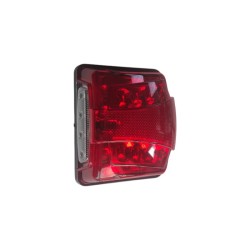 PLAKA LAMBASI KAMYON-TIR LEDLİ TİP MAXI KIRMIZI 12-24V 125X135MM TAS10