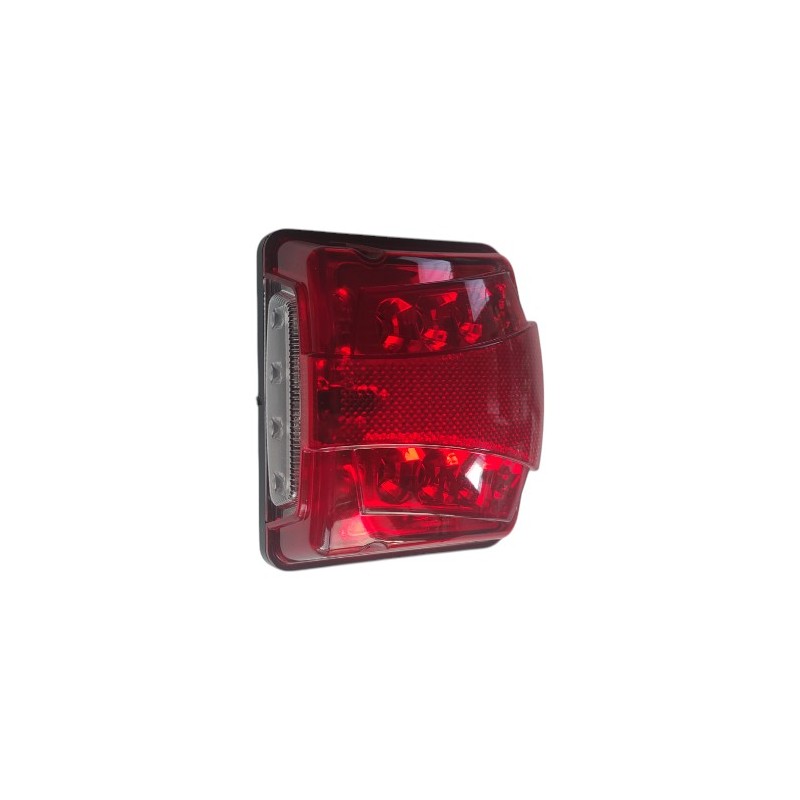 PLAKA LAMBASI KAMYON-TIR LEDLİ TİP MAXI KIRMIZI 12-24V 125X135MM TAS10