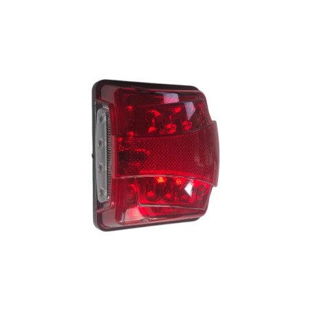 PLAKA LAMBASI KAMYON-TIR LEDLİ TİP MAXI KIRMIZI 12-24V 125X135MM TAS10