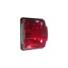 PLAKA LAMBASI KAMYON-TIR LEDLİ TİP MAXI KIRMIZI 12-24V 125X135MM TAS10