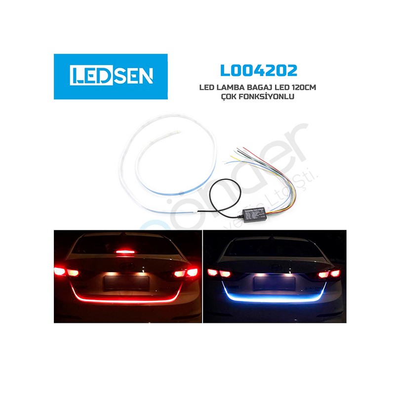 ELASTİK LED BAGAJ ALTI KAYAR IŞIK 120CM ÇOK FONKSİYONLU L004202 LEADER