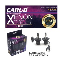 XENON LED X-TREME MİNİ C.O.B LED 12-24V CARUB H4 0411280 CARUB