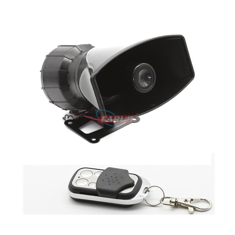 SİREN 4 SES FONKSİYONLU UZAKTAN KUMANDALI 40W CARUB 2740105 2744105 CA